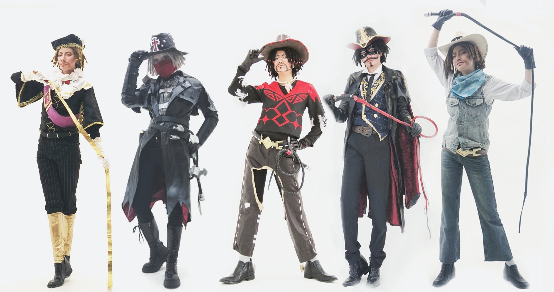 5年保証 第五人格カウボーイ逆刃の鞭マスク付きコスプレ衣装 パーティー イベント用品 Maverin Com