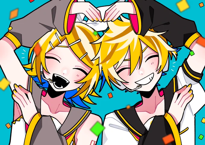 記念すべき14回目の誕生日!!
おめでとう!!🎉大好きだよ!!!
#鏡音誕生祭2021 #鏡音14誕 