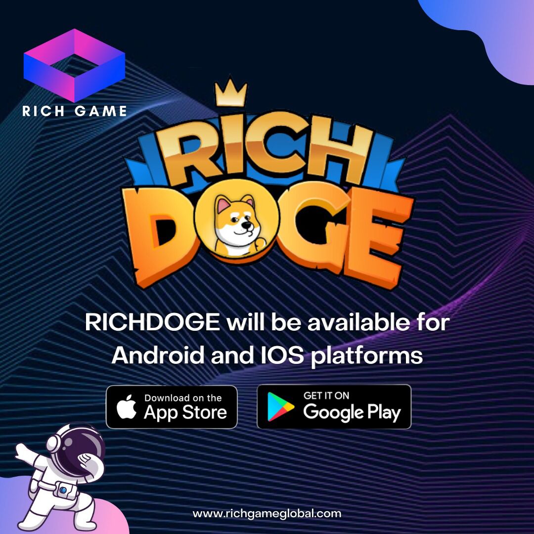 richgameglobal's tweet photo. RICH GAME
------------------
now we will launch our first game named RICHDOGE !
RICHDOGE will be available for Android and IOS platforms
-----------------------
Follow us : 
@richgameglobal
https://t.co/pj3aWGKdBf https://t.co/VE9ml2gS1K