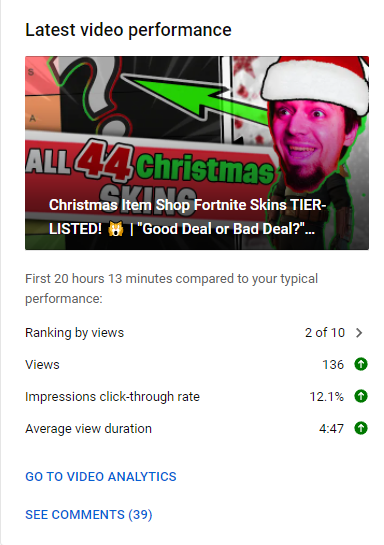 CherkoYT's tweet photo. It feels VERY nice to see those green arrows trending upwards in the YT analytics for the very 1st long form version of "Good Deal or Bad Deal" series...! That means the audience is liking it so far...BOOM! 

Maybe that's the best way and the best balance between recording... https://t.co/13K9SmRbIh