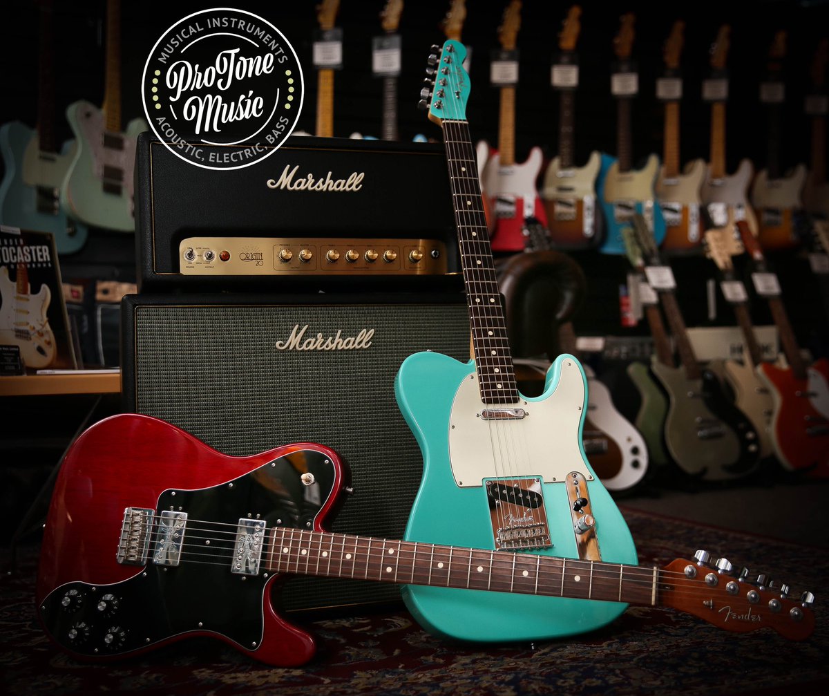 ProToneGuitars's tweet photo. 💥 Two stunning Fender Telecasters just landed in time for christmas 🎄 @protonemusic @fender @marshallamps_uk #fender #telecasters #limitededition #marshallamps #liverpool #seafoamgreen #guitar #guitarist #guitarplayer #guitarsolo #guitarcover #guitarporn #guitargear #guitarlife https://t.co/aCZMMtEgml