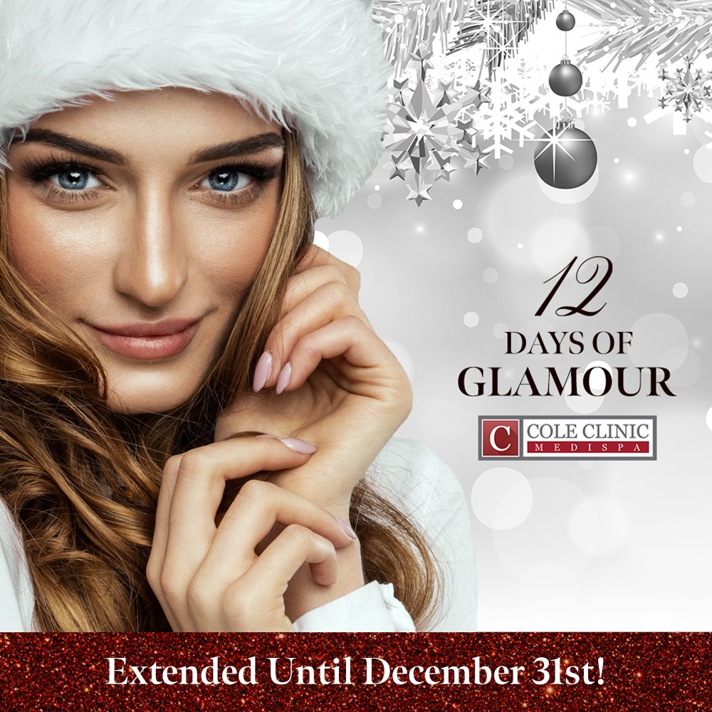 coleclinic's tweet photo. OUR BONUS GIFT TO YOU 🎁‼️ Don't forget—we have extended each of our 12 Days of Glamour promotions until December 31st! Scroll back through our page for a reminder of each promotion and call 1.800.870.6437 to purchase your deal! ✨ #ColeClinic #12DaysOfGlamour #LdnOnt #Windsor https://t.co/SLUX9LHDDO