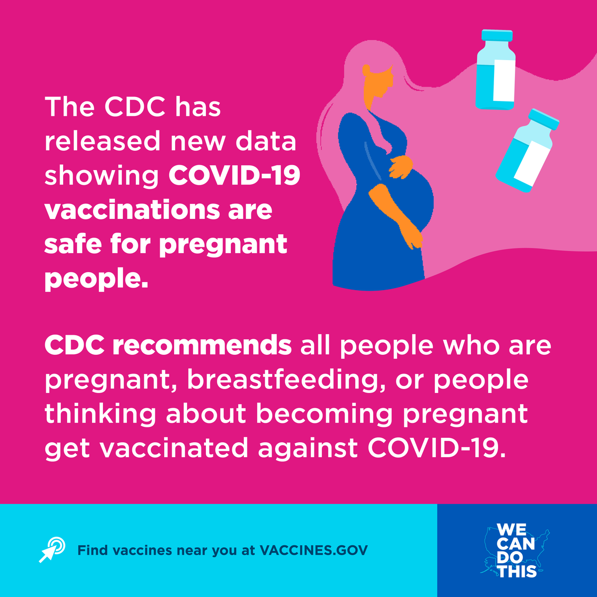 StateHealthIN's tweet photo. People who are pregnant or recently pregnant are at a higher risk of getting severely ill with COVID19.

Talk to your doctor today about getting vaccinated.

More info: https://t.co/R1f8zgopMg https://t.co/CMgjvBhSMD