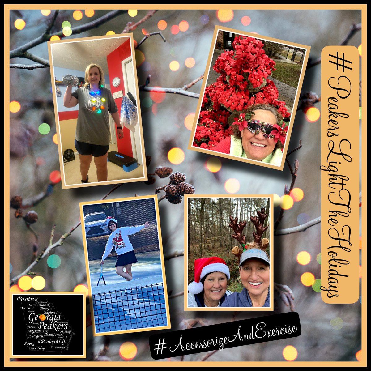 Georgia Peakers (@peakersgeorgia) on Twitter photo These #GeorgiaPeakers decided to #AccessorizeAndExercise to show #PeakersLightTheHolidays and it was FUN!! 🎄🎉
#MPC2021
#MPC
#MyPeakChallenge
<a href="/MyPeakChallenge/">My Peak Challenge</a>
<a href="/SamHeughan/">Sam Heughan</a>
<a href="/peakerimagery/">peakerimagerympc</a>
<a href="/RoadtripPeakers/">RoadtripPeakers</a>
<a href="/MPCFitlanders/">MPCFitlanders🇺🇸🏴</a>
@CHPeakers
<a href="/KentuckyPeakers/">Kentucky Peakers</a>
<a href="/ladybay8/">Diane Serralta</a> <a href="/LaurelSchuett/">Laurel Schuett 🇨🇦</a> These #GeorgiaPeakers decided to #AccessorizeAndExercise to show #PeakersLightTheHolidays and it was FUN!! 🎄🎉
#MPC2021
#MPC
#MyPeakChallenge
<a href="/MyPeakChallenge/">My Peak Challenge</a>
<a href="/SamHeughan/">Sam Heughan</a>
<a href="/peakerimagery/">peakerimagerympc</a>
<a href="/RoadtripPeakers/">RoadtripPeakers</a>
<a href="/MPCFitlanders/">MPCFitlanders🇺🇸🏴</a>
@CHPeakers
<a href="/KentuckyPeakers/">Kentucky Peakers</a>
<a href="/ladybay8/">Diane Serralta</a> <a href="/LaurelSchuett/">Laurel Schuett 🇨🇦</a>