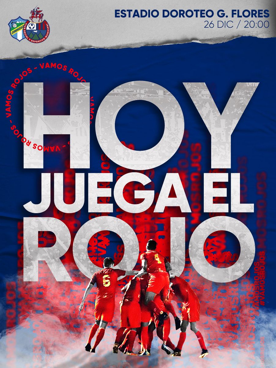 Rojos_Municipal's tweet photo. Jugadores es momento de sacar el orgullo y el amor por estos colores. ¡Esta noche TENEMOS que ganar! 
#ArribaLosRojos 🔴🔵 https://t.co/iJTS2z8868