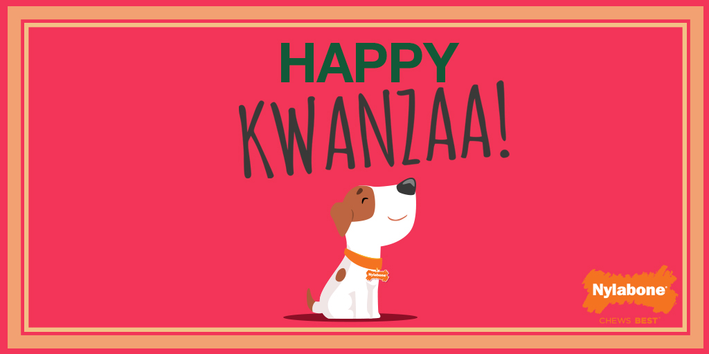 nylabone's tweet photo. Wishing you and your pup lots of love and joy this holiday season! #HappyKwanzaa

#Nylabone #kwanzaa2021 #festivedog https://t.co/6KMJzCeGRR
