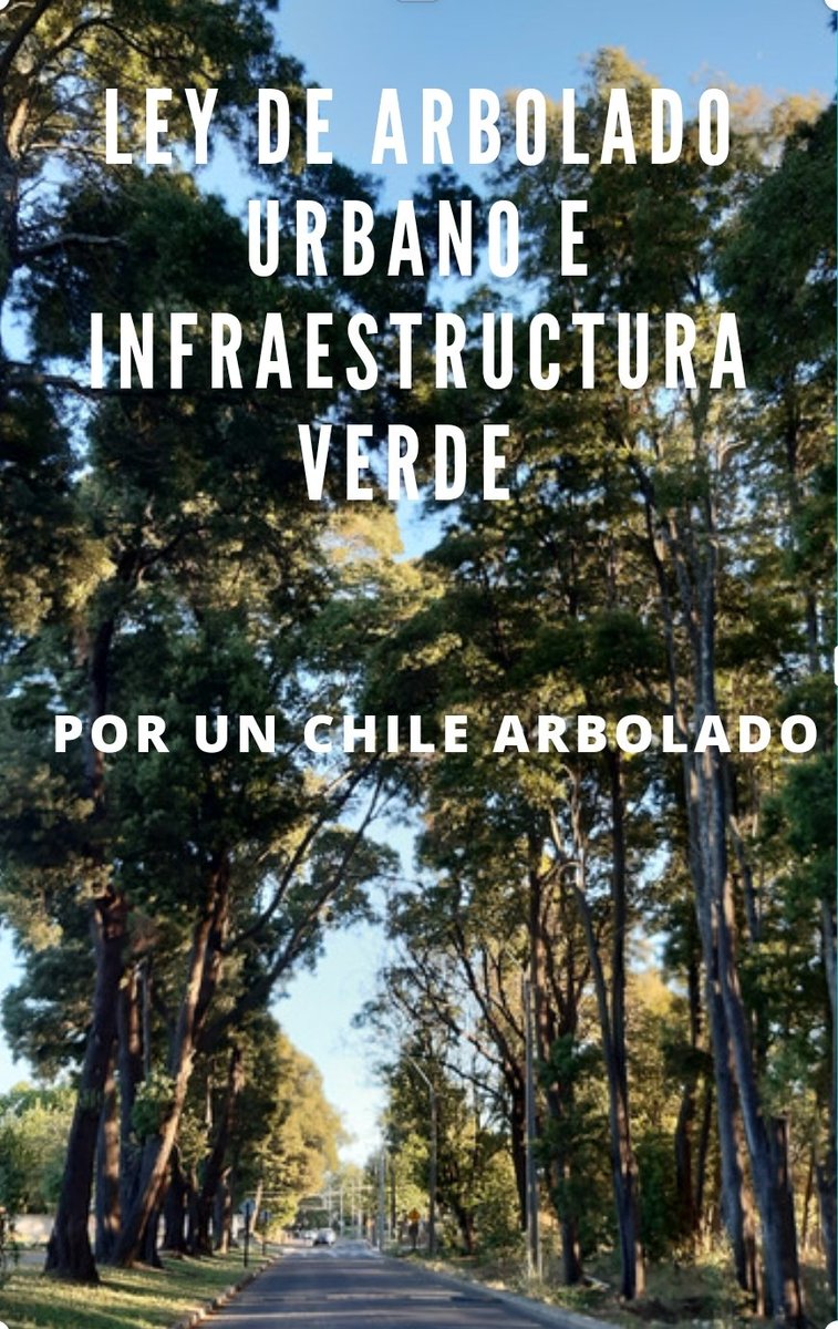 Les gustan los🌳, les preocupa su estado en las ciudades? 
Se han dado cuenta que en Chile los árboles urbanos se mutilan, se eliminan como si nada, que hay calles donde no existe ningún árbol o los que hay están reducidos a su mínima expresión?
Por eso trabajamos por una ley🌳