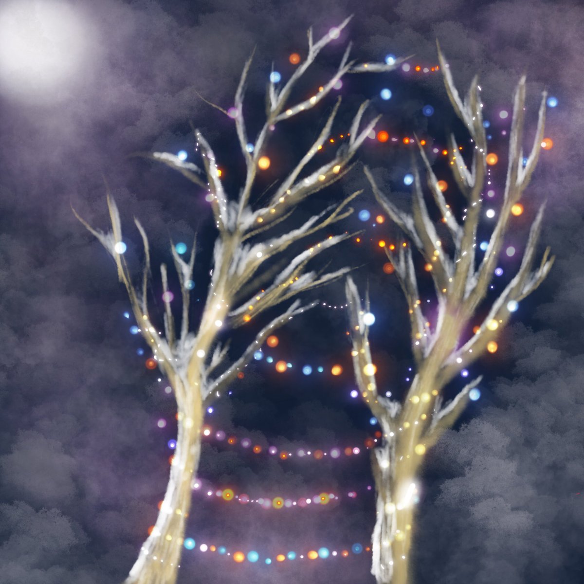 OXglyphic's tweet photo. Happy holidays 🎄🎅🏽 #digitalart #digitalpainting #ipadart https://t.co/KzzuUjnHzk