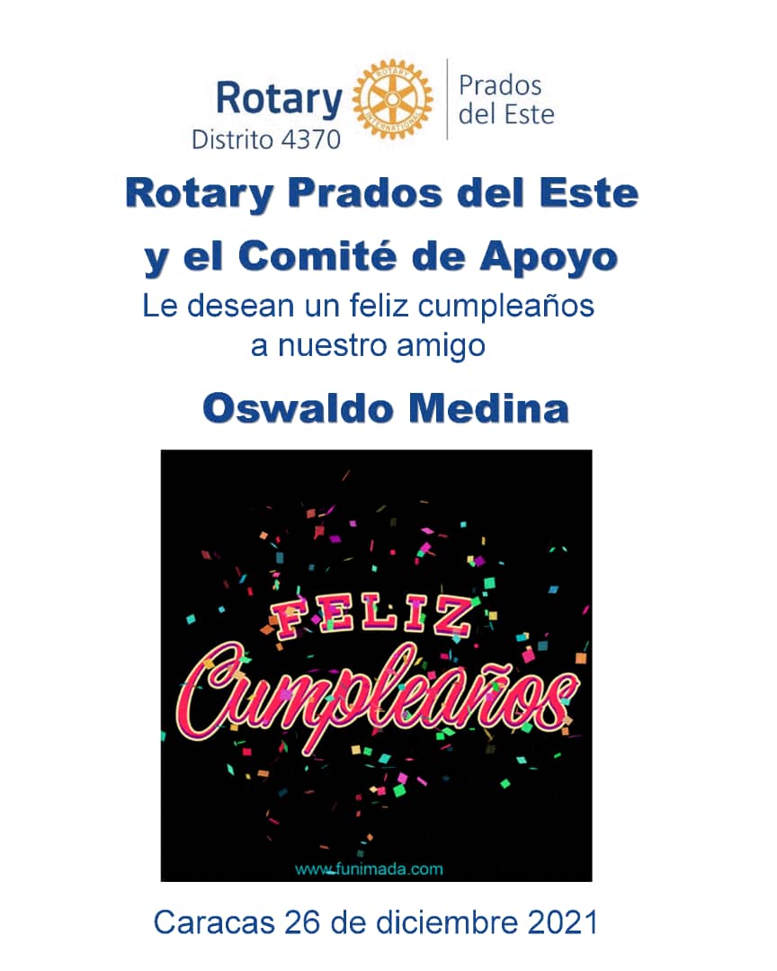 RotaryPDE's tweet photo. 🎂 FELICIDADES 🎂
.
@rotaractprde @rotarypde rotaryclubofbg #rotaryinternational #rotaract #rotarydistrito4370 @rotarydistrito4370oficial @rotaractcaracas @rotarycaracas #rotaryconectaelmundo #gentedeaccion #cuentatuhistoria #rotaryclub #rotary #rotarylife #rotaryconectaelmundo https://t.co/LhtKqTsshK