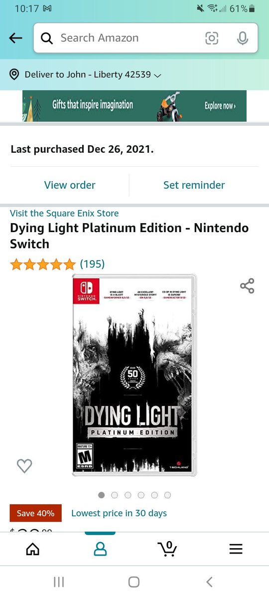 CustomCrafts8's tweet photo. @HBGamer16 Just ordered dying g light it'll be here Tuesday I can't wait https://t.co/kntYa0T7JP