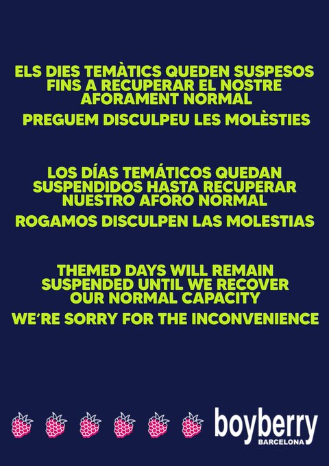 INFORMACI? IMPORTANT!
INFORMACI?N IMPORTANTE!
IMPORTANT INFORMATION! https://t.co/LhJkx37F0g