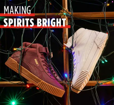Light up the holiday party with fresh high-top kicks from <a href="/myrackroomshoes/">Rack Room Shoes</a>!
