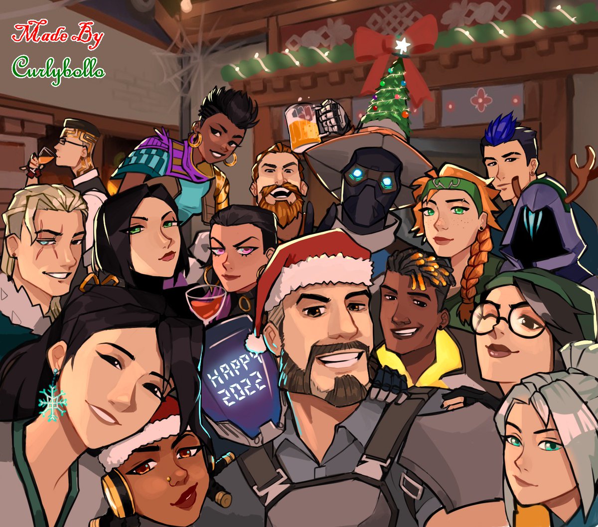 curlybollo's tweet photo. Happy Holidays gamers❤️💚
#ValorantArt #valorant #HappyHolidays #MerryChristmas #2022 #art #digitalart #illustration #Xmas #PCGaming #RiotGames https://t.co/FqDSdhPaOB