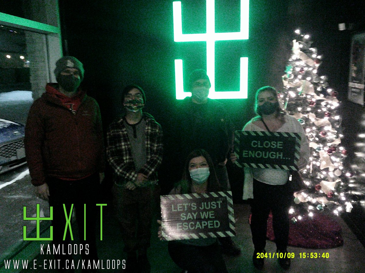 exitkamloops's tweet image. Here’s some of our awesome escapee’s from Dec 19 - 24th, 2021. Many failed and many succeeded! Test your wits today! #ExitKamloops #kamloopsescapegames
facebook.com/media/set/?set…