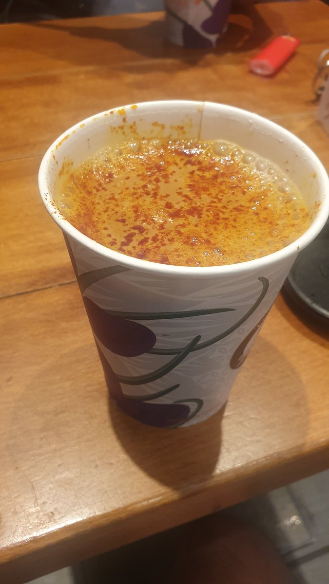 AK_MediaMan's tweet photo. My evening fix #ZafronKarak #FilliCafe https://t.co/b6AC7HjPoy