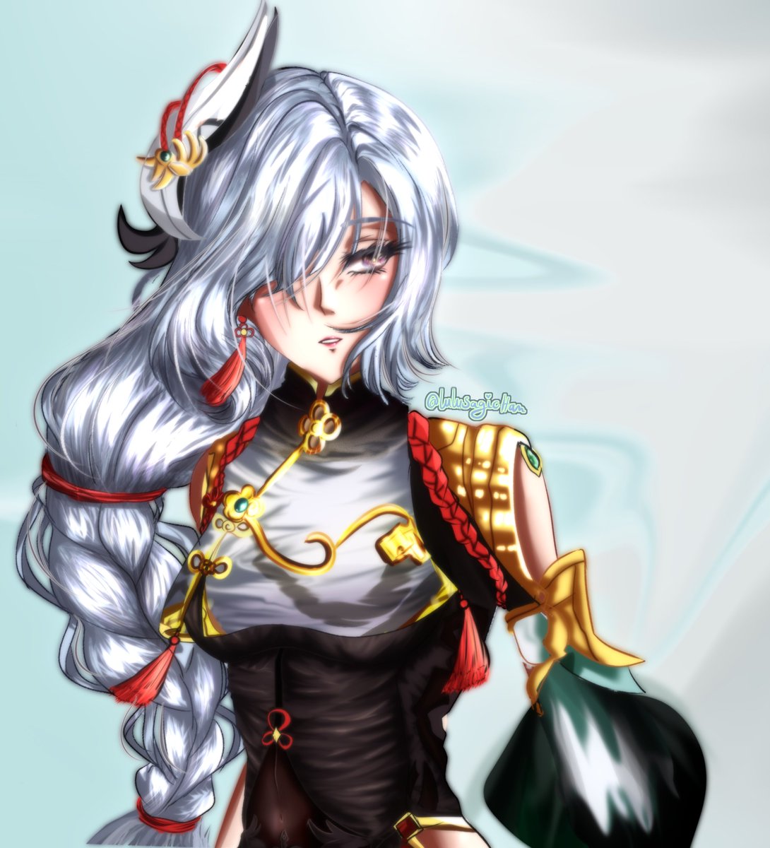 Lulusagichan's tweet photo. Shenhe wanters will be Shenhe havers ૮ ˶ᵔ ᵕ ᵔ˶ ა
I'll get her on her rerun ineed Xiao first (´◑ω◐`)
Love her design but it was fun(torture) to draw o-o

#Shenhe #原神 #fanart #GenshinImpact https://t.co/Czy043mHJg
