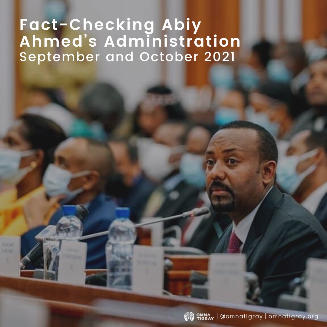 The #Ethiopia|n Prime Minister #AbiyAhmed’s administration has made every effort to deny and cover-up the atrocities taking place in #Tigray as part of the #TigrayGenocide.