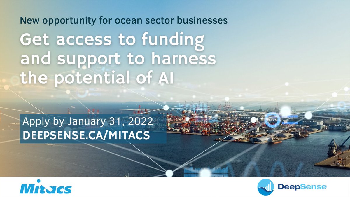 Mitacs (@mitacscanada) on Twitter photo Are you an #ocean sector #business in #Canada? Wondering what #data, #AI & #MachineLearning can do for you? Don’t know where to begin?
👉<a href="/DeepSenseCA/">DeepSenseCA</a> and <a href="/MitacsCanada/">Mitacs</a> can help! 🚀📈
👉Get all the details here: ow.ly/Wl0a50GWBLE
#innovation #canada <a href="/MarieMitacs/">Marie Hogan</a> Are you an #ocean sector #business in #Canada? Wondering what #data, #AI & #MachineLearning can do for you? Don’t know where to begin?
👉<a href="/DeepSenseCA/">DeepSenseCA</a> and <a href="/MitacsCanada/">Mitacs</a> can help! 🚀📈
👉Get all the details here: ow.ly/Wl0a50GWBLE
#innovation #canada <a href="/MarieMitacs/">Marie Hogan</a>