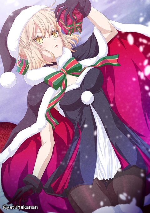 [R-18] 遅ればせながらのサンタオルタ #FGO #サンタオルタ #オルタ #セイバーオルタ #ニプレス https://t.co/NhlYS99naj 