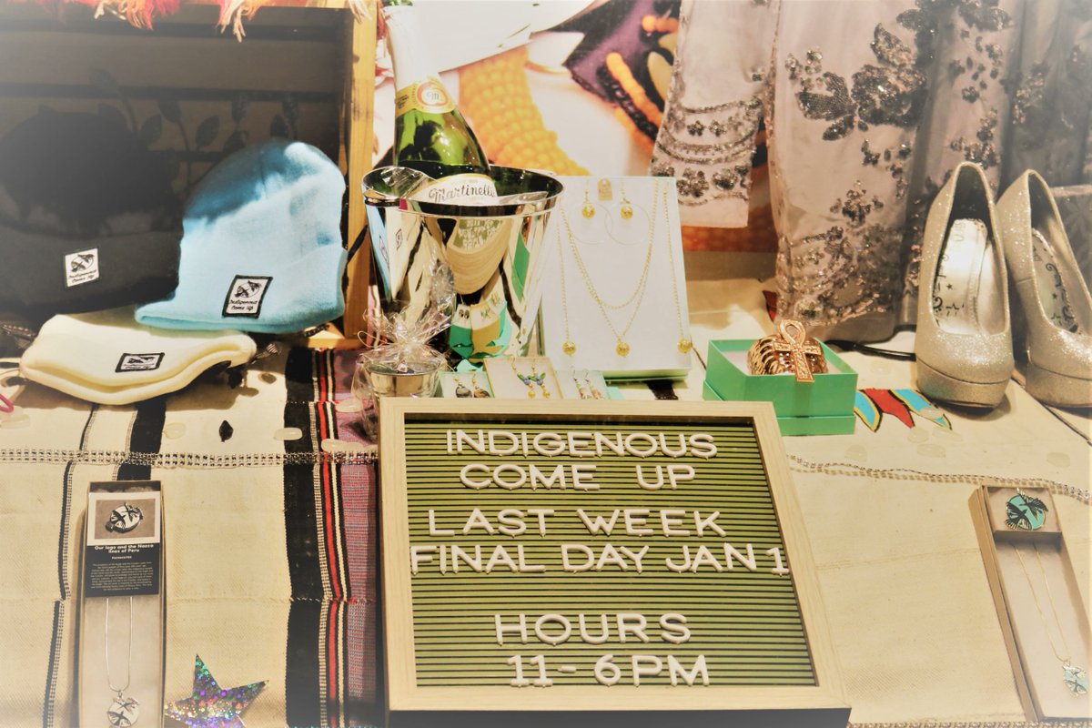 IndigenousCU's tweet photo. Indigenous Pop Up Shop
719 SW Morrison St
Portland, OR 97205

Open 11-6pm daily through Jan 1st

LAST WEEK OF THIS POP UP SHOP! https://t.co/EheoUfXkwd