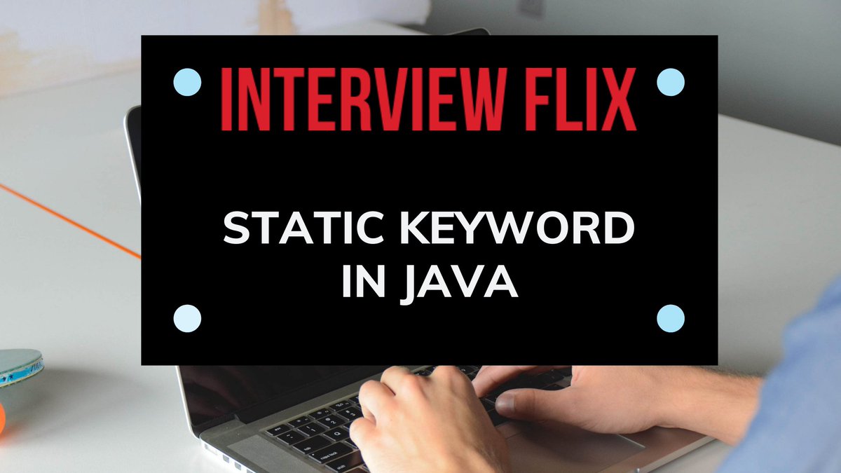 InterviewFlix's tweet image. Are you still stuck in #Java concepts like #static ??

Checkout out blog @InterviewFlix to Demystifying &apos;static&apos; in Java. 

Link 🖇️👇 in the comment 👇👇

#InterviewQuestions #InterviewFlix #Interview #30DaysOfJava #technology #javaprogramming #30daysofcode #code #CodeNewbies