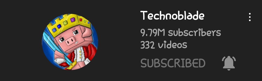 Ana4evalove's tweet image. GUYS HE&apos;S AT 9.79 NOW!!!!

#Subscribe2Technoblade #SUBSCRIBETOTECHNOBLADE