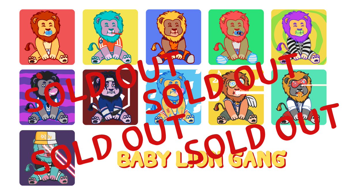 Ablak (@ablak_nft) on Twitter photo NEW DROP
🦁BABY LION GANG🦁
Now drop 33 item sold 11item
price 15$-20$
link: crypto.com/nft/collection…
Join community : discord.gg/KfHbxNGDgc
#NFTTHAILAND #NFTCommunity #NFTcollectibles #NFTThaicommunity #NFTthai #CRO #FFTB #cryptocomnft #NFT #NFTs #Cryptoart NEW DROP
🦁BABY LION GANG🦁
Now drop 33 item sold 11item
price 15$-20$
link: crypto.com/nft/collection…
Join community : discord.gg/KfHbxNGDgc
#NFTTHAILAND #NFTCommunity #NFTcollectibles #NFTThaicommunity #NFTthai #CRO #FFTB #cryptocomnft #NFT #NFTs #Cryptoart