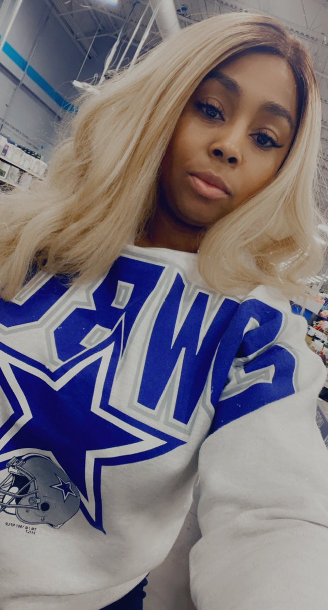 SheIgnant's tweet photo. Day after Christmas shopping! SANCTIFIED SUNDAY Baby!! #CowboysNation #RetroSweater ๐ค๐ โญ! https://t.co/XOpviv4DwJ