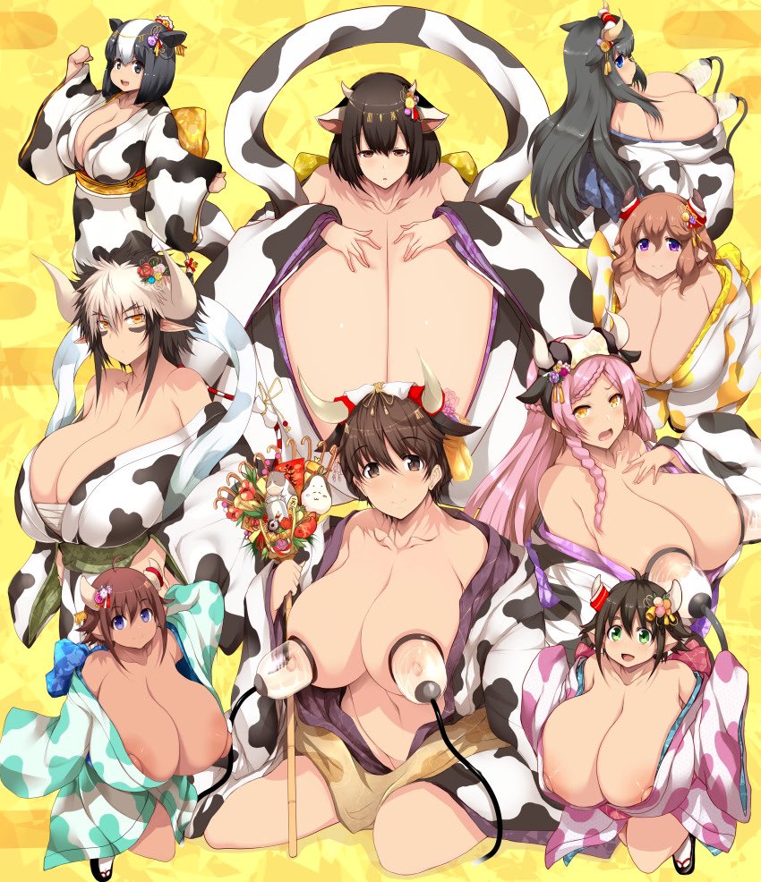 OCupKirika's tweet photo. //It’s nearing the end of the Year of the Ox. Or as we prefer: 

The Year of the Cow https://t.co/9VohjegyqO