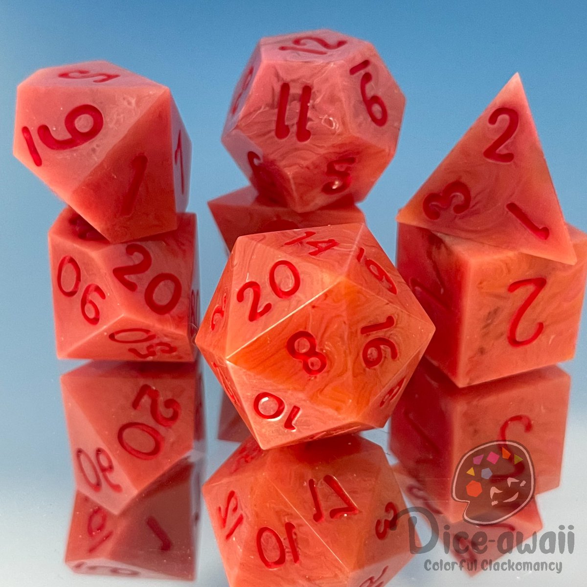 Diceawaii's tweet photo. Another Christmas gift! Was requested to make Arby’s roast beef dice for a gift because the person couldn’t get the official set that was released…
Left is ‘meat in dice’
Right is ‘meat as dice’
Did I make the meats? What do you think @Arbys?
#handmadedice #ArbysDice https://t.co/IF6Zy7t4EZ
