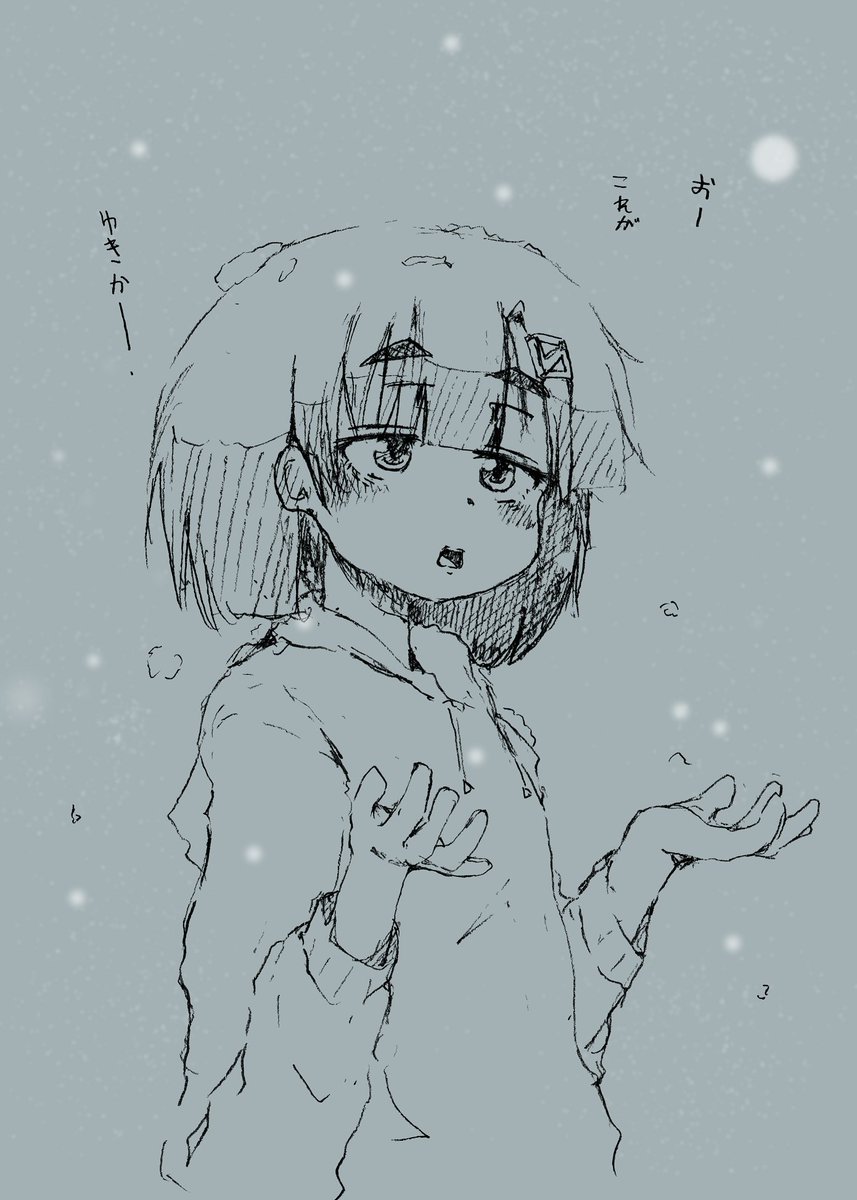 うちの子マイヤちゃん
雪を初観測 