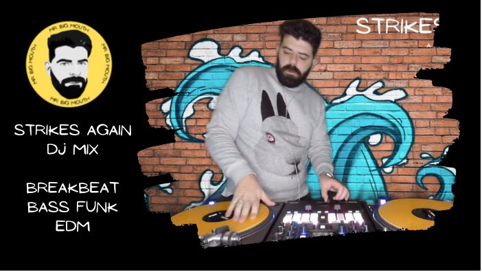 mrbigmouthbeats's tweet photo. It’s here! Ready for your upcoming partying needs. Watch/listen to my new DJ mix below. An hour of #breakbeat, #bassfunk, #glitchhop, #liveremixing, #turntablism and #toneplay. Audio only version on my website, soundcloud or Mixcloud. Pls retweet / share https://t.co/vcQGyQfOeC https://t.co/G4Nuq2lWNv