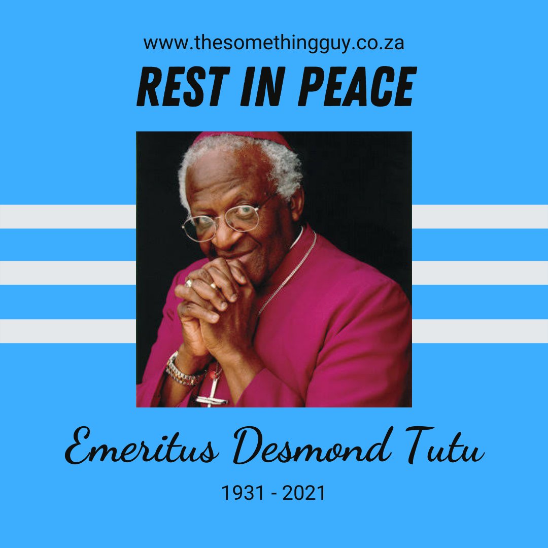 somethingguyza's tweet photo. Rest in peace Archbishop Emeritus Desmond Tutu. #OurArch https://t.co/1thW4f1gwB