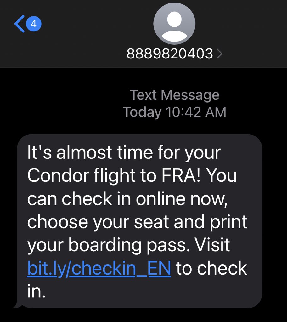 ubaumann's tweet photo. @CondorCares Still no response from @CondorCares. Day 4 of not hearing back. Our flight reservation is for tomorrow. https://t.co/sz8zfCl5Fr