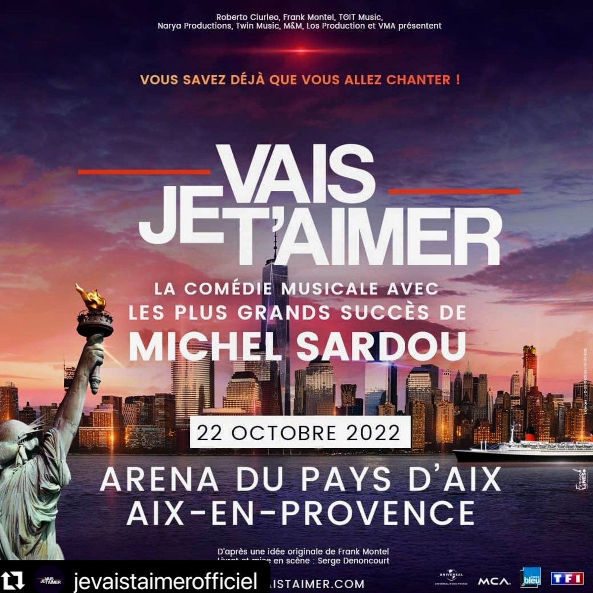 NARYA PRODUCTIONS a le bonheur de pouvoir accueillir sa coproduction @jevaistaimerofficiel avec <a href="/robertociurleo/">Roberto Ciurleo</a> à Aix-en-provence, berceau du Sud, dont sont originaires les associés Narya Productions.