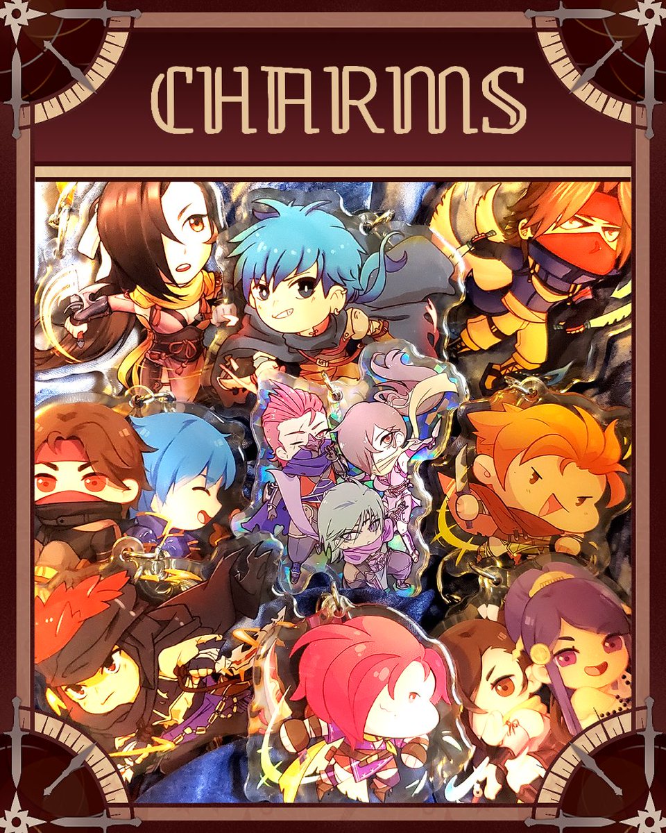 fe_daggers's tweet photo. Don't forget about our amazing charms! We have extras of nearly every featured character, so be sure to grab your fav before someone else does!

Left Overs open until Jan 7th!

https://t.co/rzs6UytBFZ 🗡️ https://t.co/tXkz8KB7s6