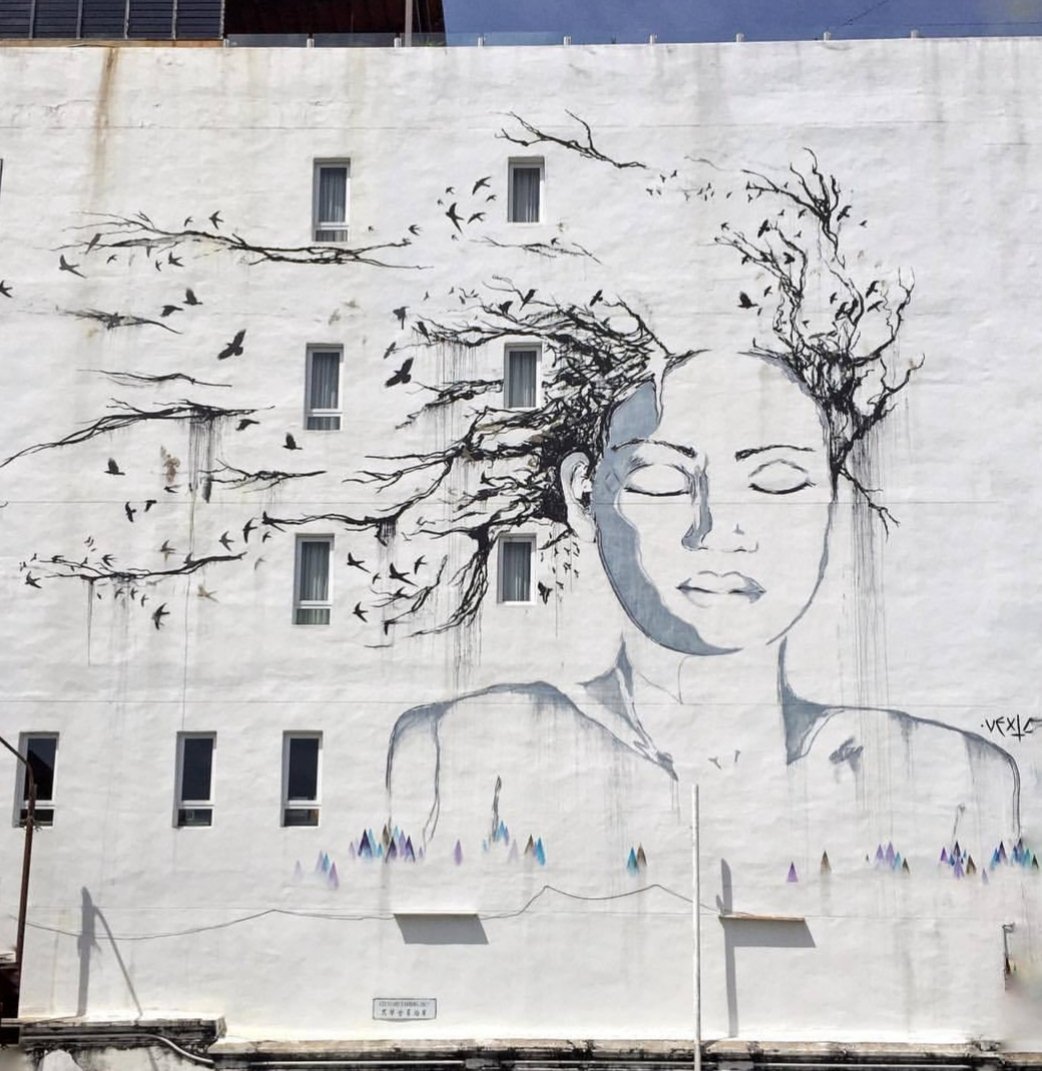 #streetart.  #urbanart.  #mural 
By : Vexta