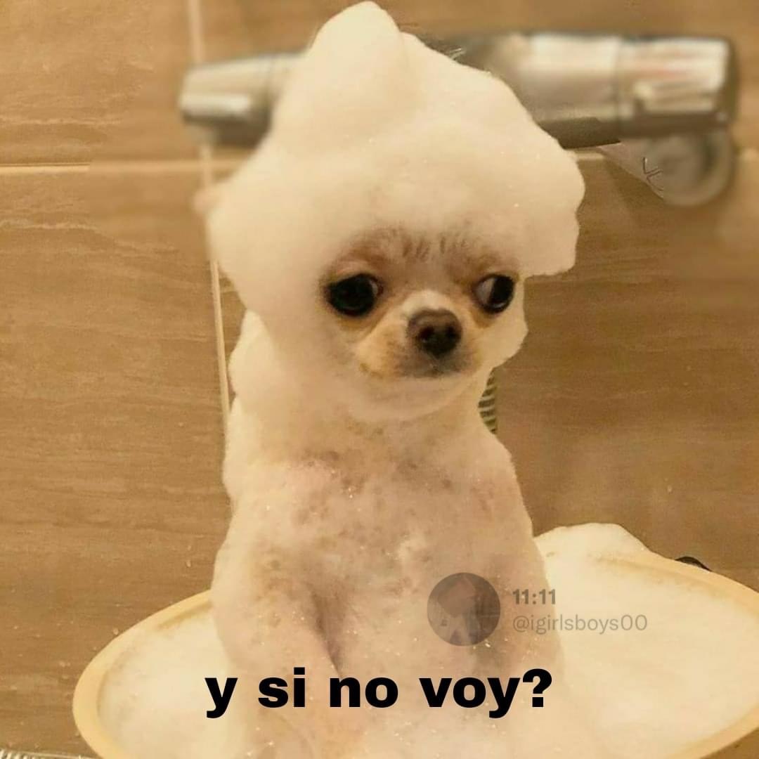 Yo: Voy a salir para distraerme un rato

Also yo 5min después: