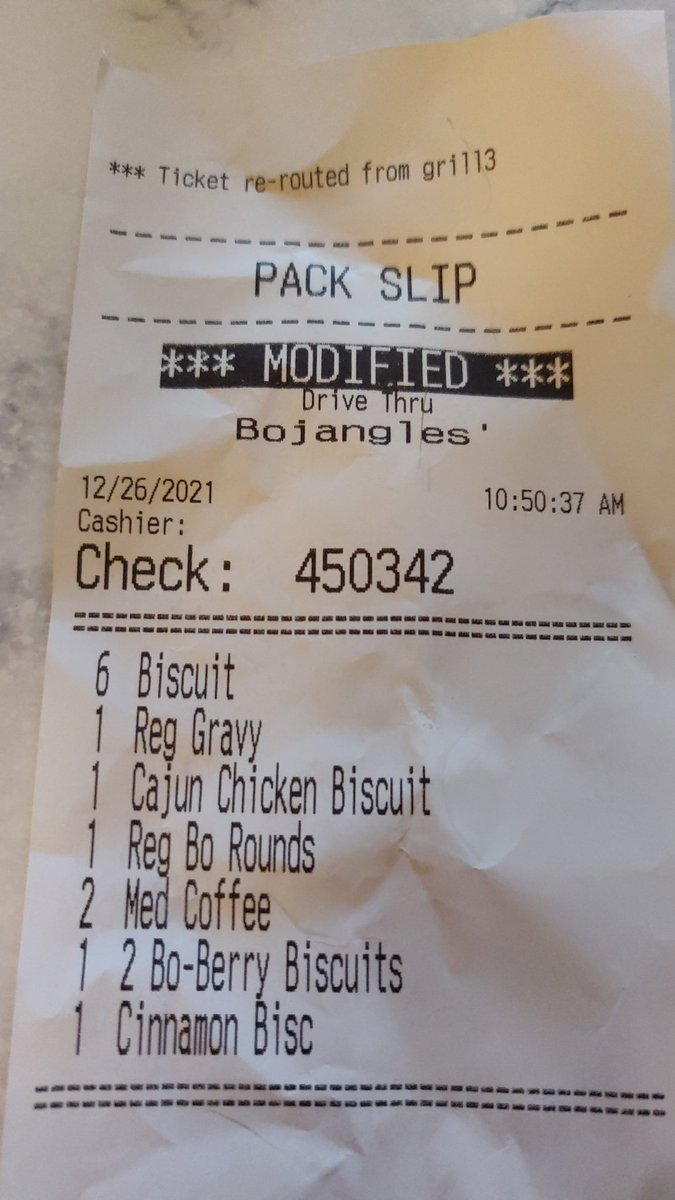 mermarizing's tweet photo. @Bojangles your team skipped on my cajun chicken biscuits after having to wait 20 minutes in the drive-through pickup https://t.co/ROdwMktLCN