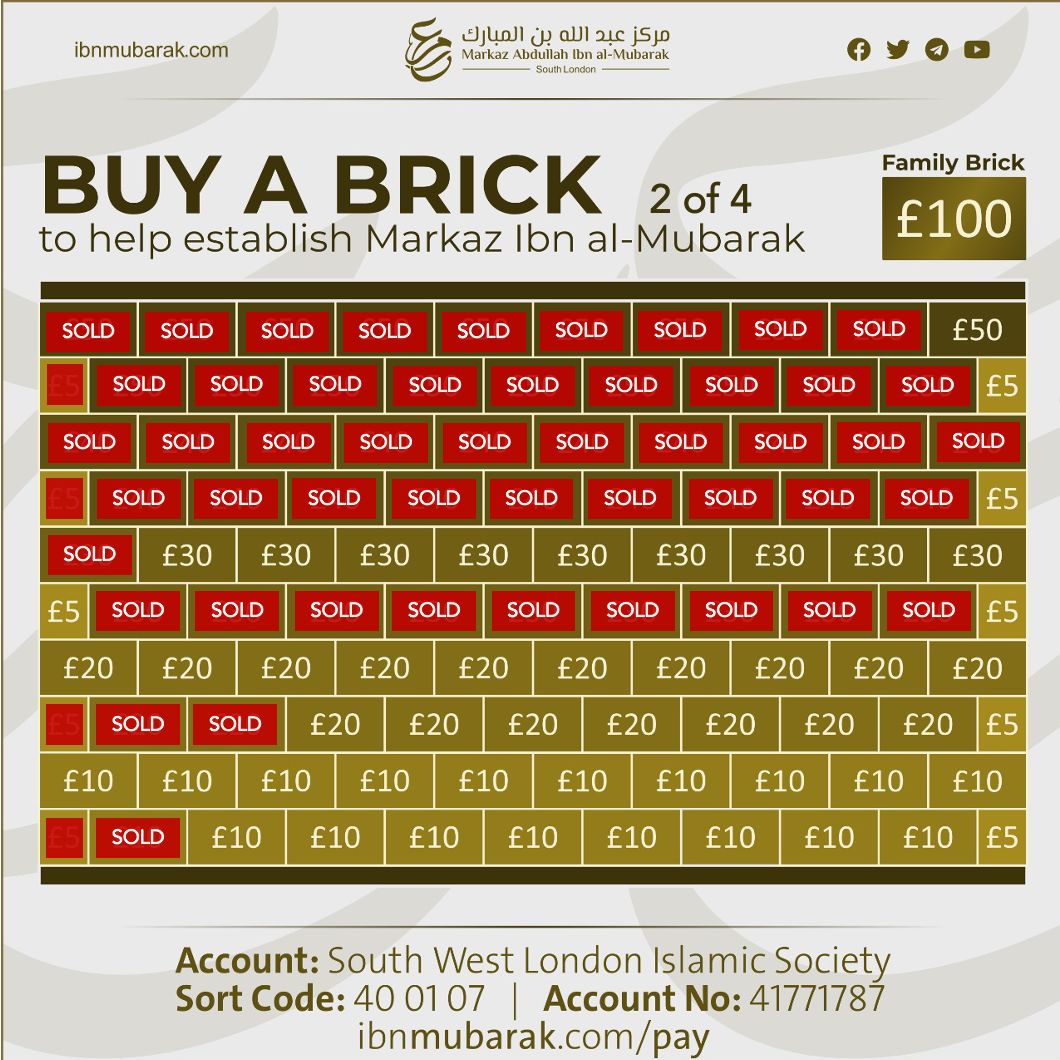MrkzIbnMubarak's tweet image. Alhumdullilah, WELL OVER HALF WAY on sheet 2 of the 'Buy a Brick' campaign!!

Raising the next £2,200 and boosting this by the pledged £1,100 will mean we will insha'allah be over half way into the penultimate 3rd sheet!!
Can we do it?    #OfCourseWeCan
  
ibnmubarak.com/pay