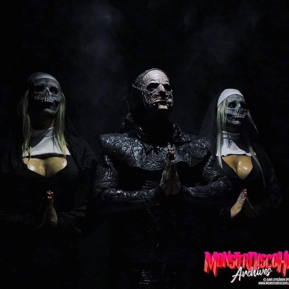 LORDIOFFICIAL's tweet photo. It's the birthday of the mighty sinister minister Mana! Happy happy hip hey hurray! 🍻

Picture by @psyanide / @monsterdiscohell .

#lordi #lordiversity #borderline #musicvideo #behindthescenes #evilnuns #manaoflordi https://t.co/wHpdJ154Cc