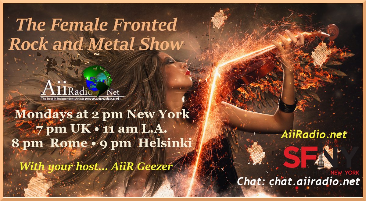 #AiiR #twitch
Dec 27th at 2pm NY • 7pm UK🕑
#Premiers: @CureVivienne, #SeasOnTheMoon and #Hellfox+#New #Hyperia+
@amethystbandcr,@doseofarsenic,@northernkind,@Lutharoband,@LastDaysofEden,@TemperanceMetal,@ignea_band,@nightclubband,@official_ONCE,@Visionatica,@JessieGalante+more!