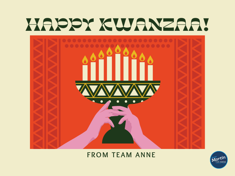 To celebrate Kwanzaa means to celebrate the excellence of the African American community and their immensely positive impact on what it means to be American. Happy Kwanzaa!