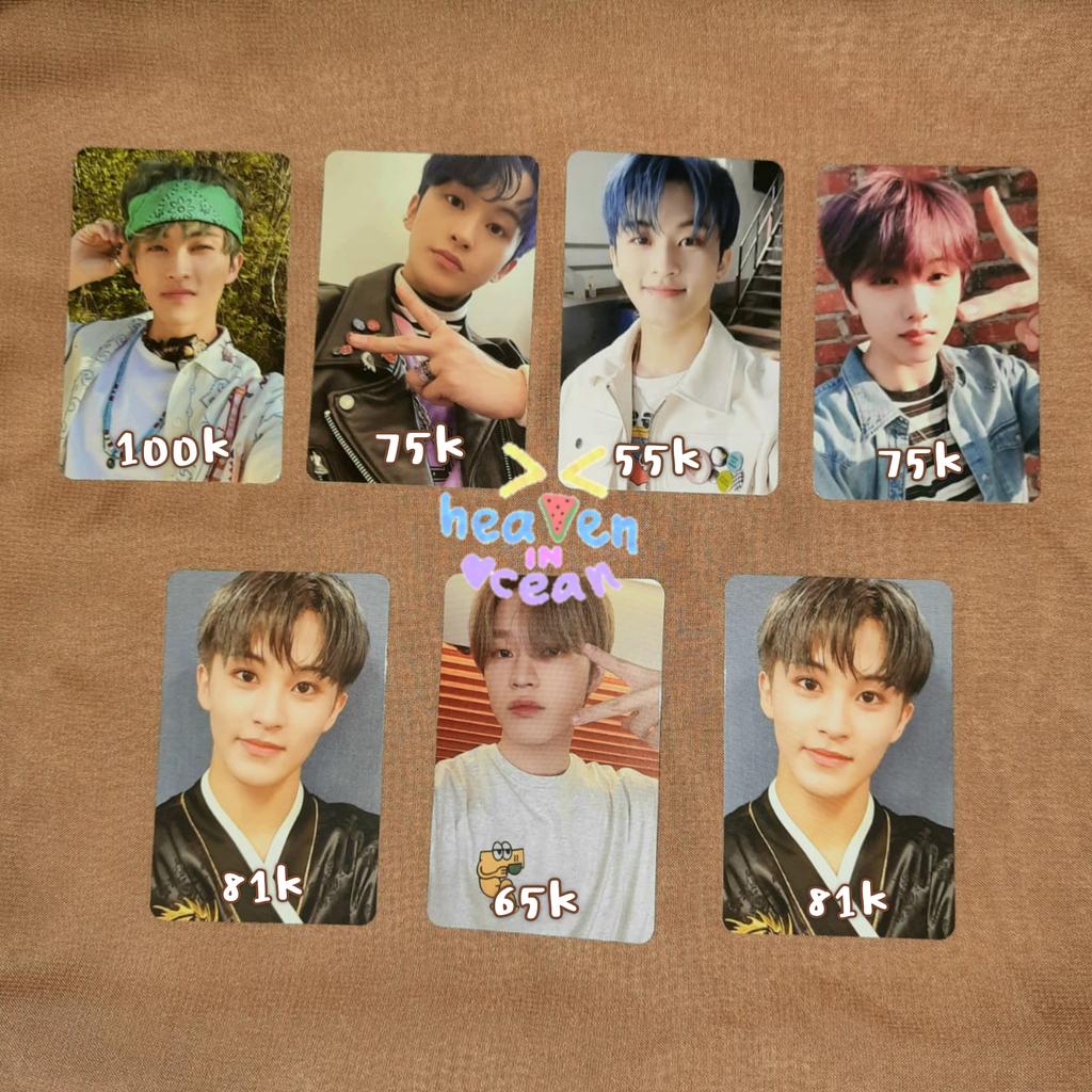 heaveninocean's tweet image. wts / mau jual
price in pict, dom sby, inc packing, oren, nego tipis, take all free album only, yuk🤗

t. wts want to sale pc mark chenle jisung ver hello future crazy ar selca cafe hot sauce jewel case ace kit 2020 nct dream 127