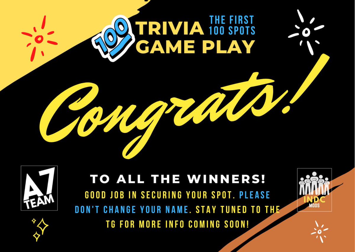 All spots have now been claimed ✅

Congratulations to everyone that got themselves a place on the exclusive list 👏🏻

Stay tuned for some massive news in our Telegram 🤩

#NanoDogecoin #INDC #BSC #BscGem #hype #news #Giveaway