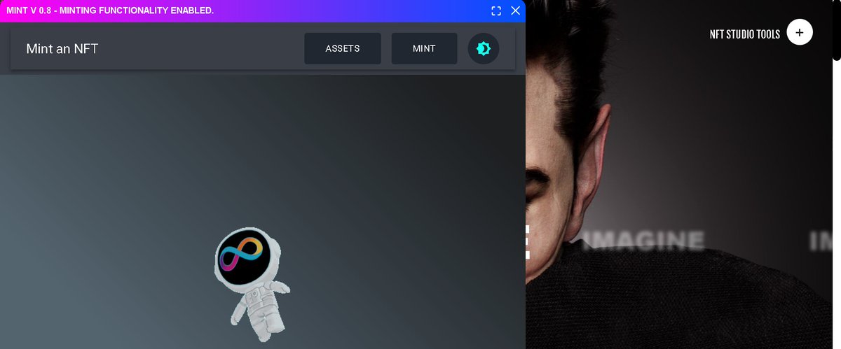Our minting tool has just been upgraded, much nicer experience! Mint, view, transfer, and confetti party when you mint an NFT!

Visit: nftstudio.biz or direct link: iiibs-tqaaa-aaaak-aab6q-cai.ic0.app