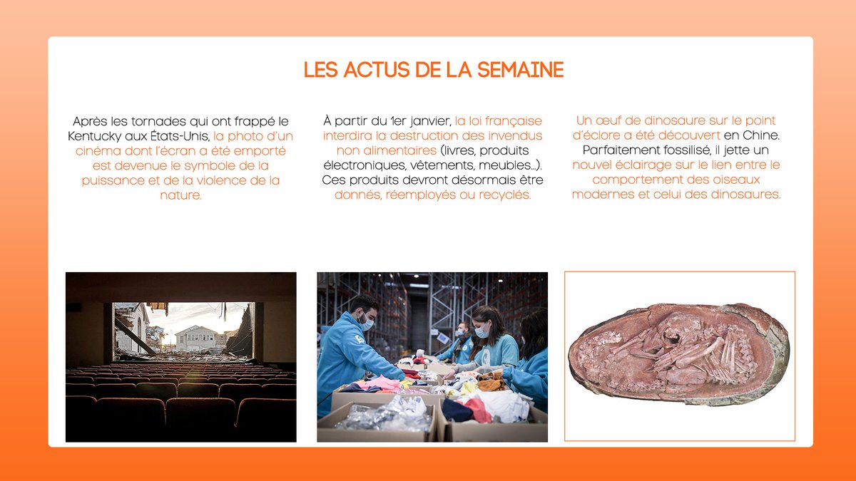 EchoStudioFR's tweet photo. 📰 Les actus de la semaine !
#cinema #kentucky #nature #generiquedefin #tornade #invendus #fossile #dinosaure #echostudio #raiseyourvoice https://t.co/lKVHSHvtAp