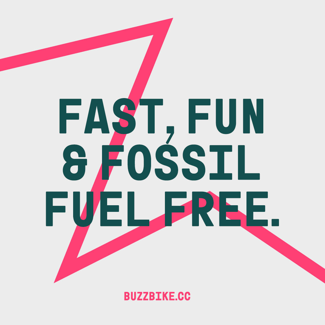 Collectively, Buzzbike riders Buzzbikers save over 20 tonnes of carbon a month by cycling instead of driving. That’s the equivalent of planting 952 trees, each and every month. Good on you, guys.