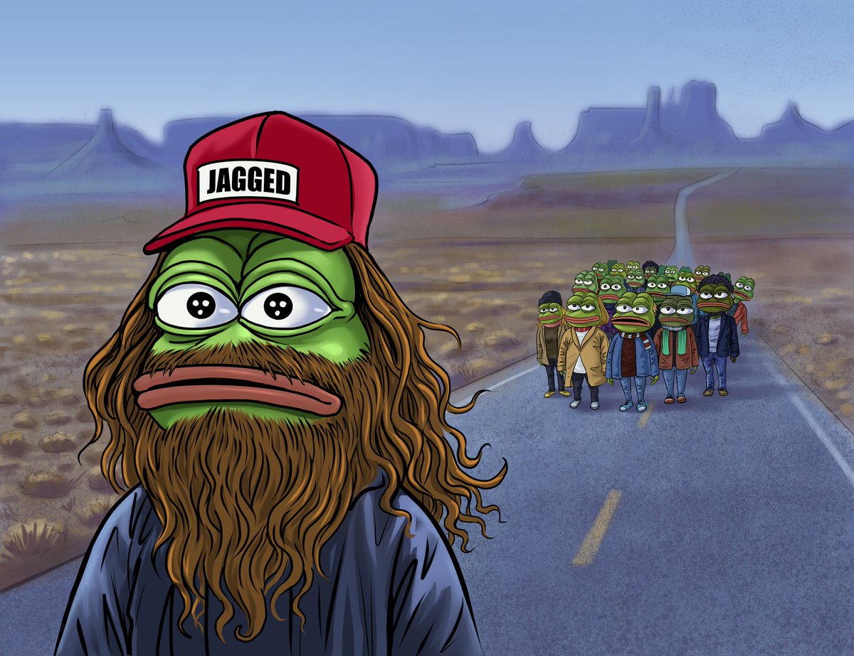 HuafooArt's tweet photo. I just listed my newest artwork on https://t.co/oUC8SkWezc
“PEPE GUMP”
Chek it out this artwork here
👇👇
https://t.co/A5N8usqN9U
 I hope you like it @jaggedsoft ☺️

#pepethefrog #pepefrog #pepe #FrogFam #Jagged #NFTCommunity #NFTthaiartist #NFTthai #NFTartwork #nftcollector https://t.co/QuKDTmRm5j