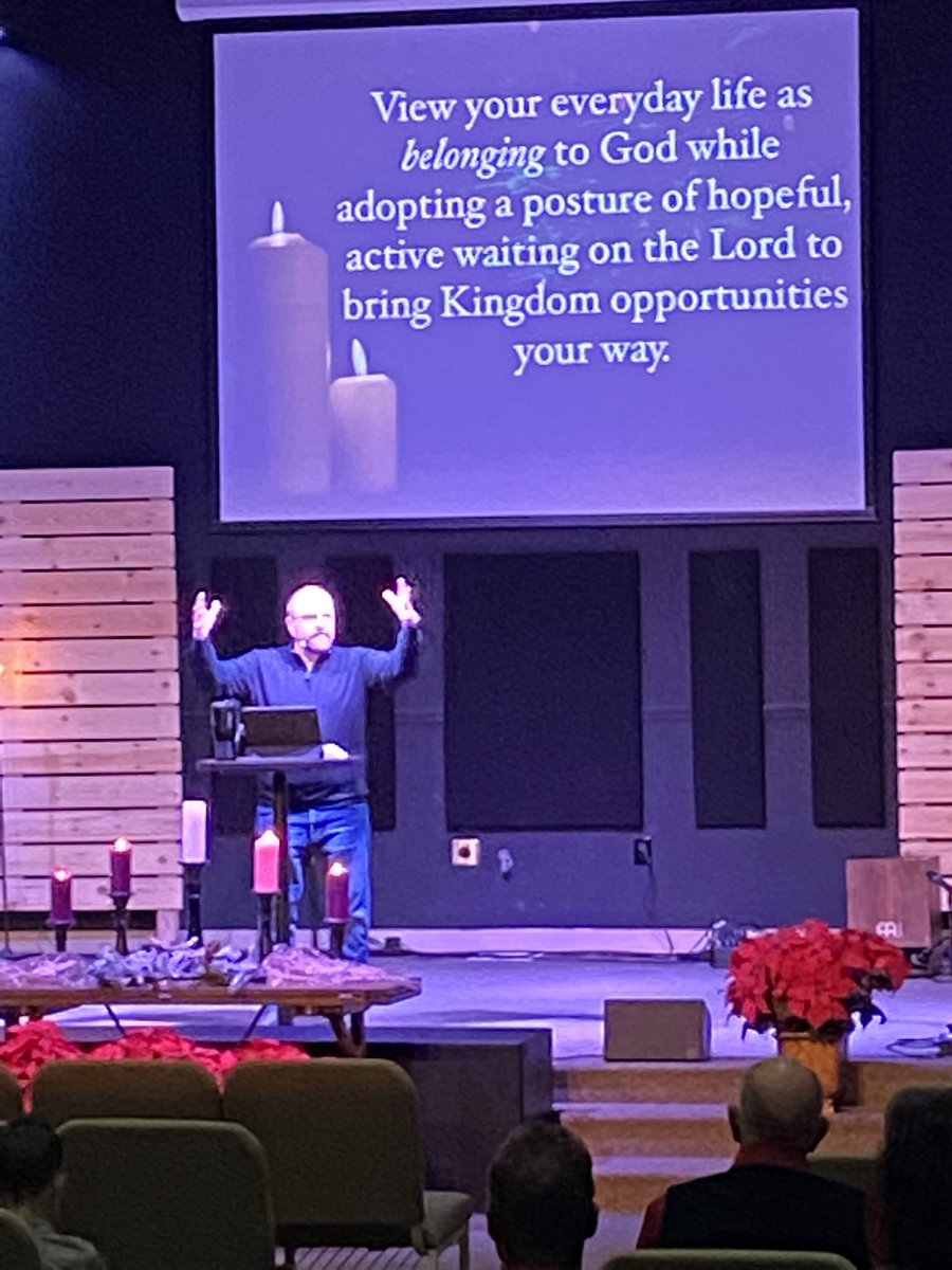 Great message this morning from Pastor Jeff Marcoe at First Nazarene Church. Keeping Christmas everyday with the hopeful expectation that God is going to break in at any time and move.